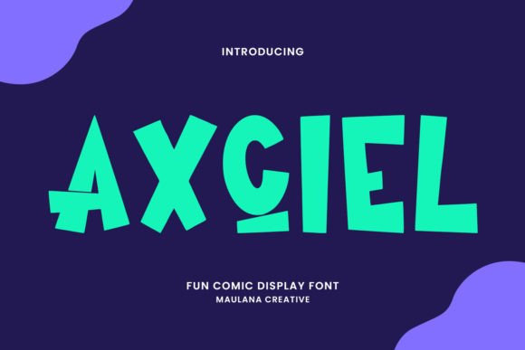 Axciel Display Font for Joyful Editorial Design