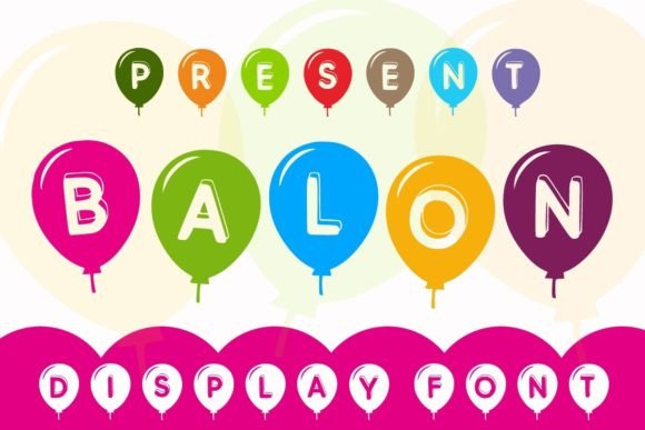 Balon: A Colorful Display Font for Editorial Design