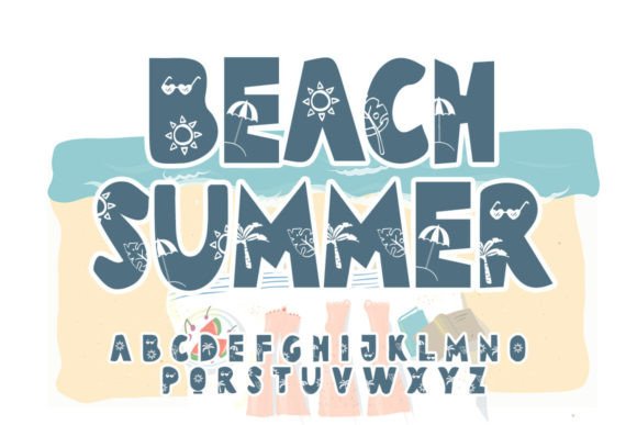 Beach Summer Display Font for Boutique Website Headers