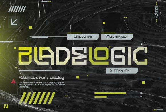 Blade Logic: The Cyberpunk Display Font for Campaign Creators