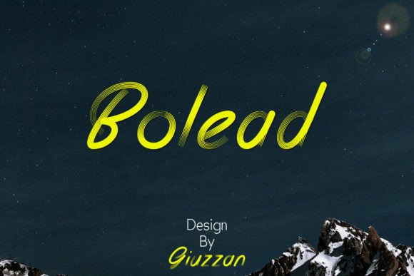 Bolead: A Sleek Display Font for Editorial Design and Branding