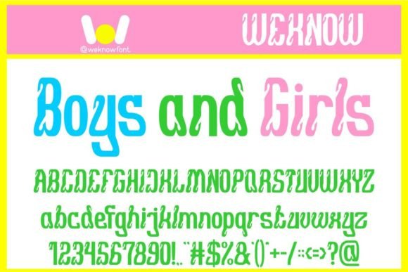 Boys and Girls: A Display Font That Elevates Small Business Branding