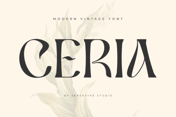 Ceria: A Refined Display Font for Elegant Branding Projects