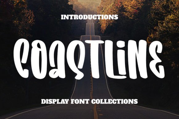 Coastline Display Font: A Playful Typeface for Cheerful Editorial Design