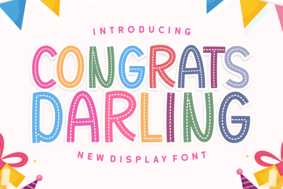 Congrats Darling Display Font for Campaign Graphics That Feel Friendly
