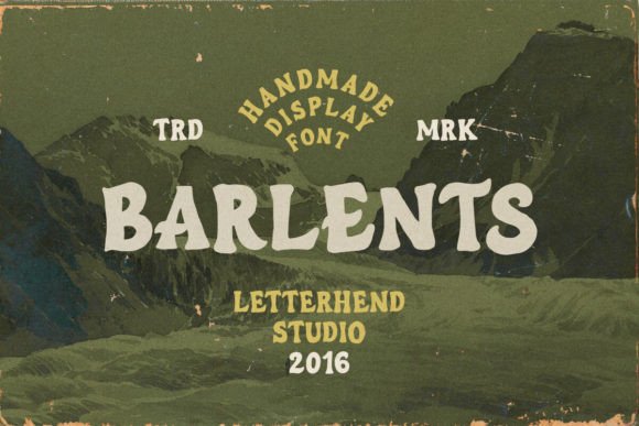 Craft Beautiful Products with Barlents Handmade Display Font