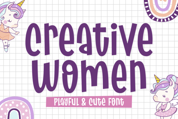 Creative Women: A Whimsical Display Font for Magical Branding