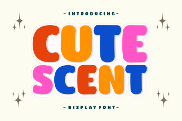 Cute Scent Font: A Playful Retro Display Typeface for Campaigns