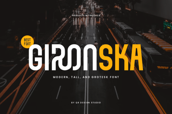 Gironska the Bold Display Font for Small Business Branding