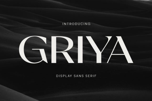 Griya Display Font: Elegance for Sophisticated Branding