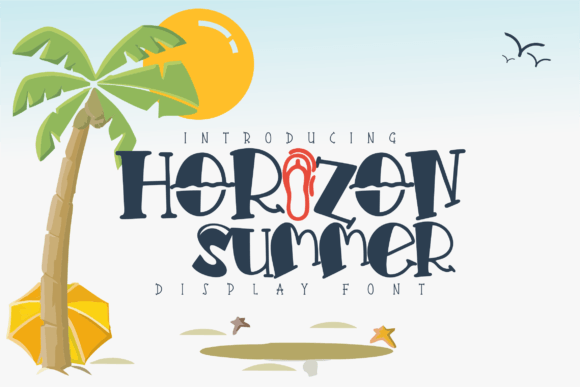 Horizon Summer Display Font for Digital Branding and Web Headers