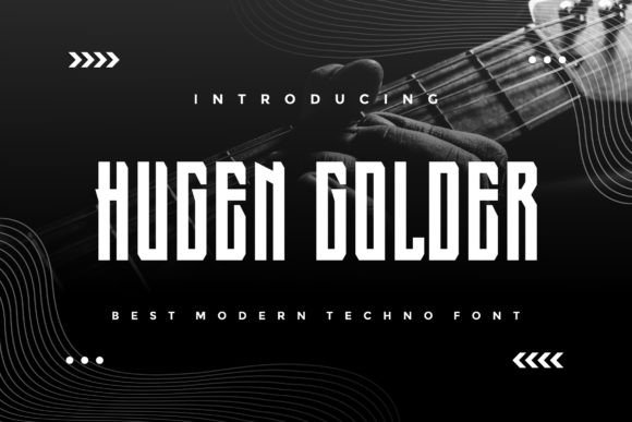 Hugen Golder: Cool Modern Display Font for Digital Projects