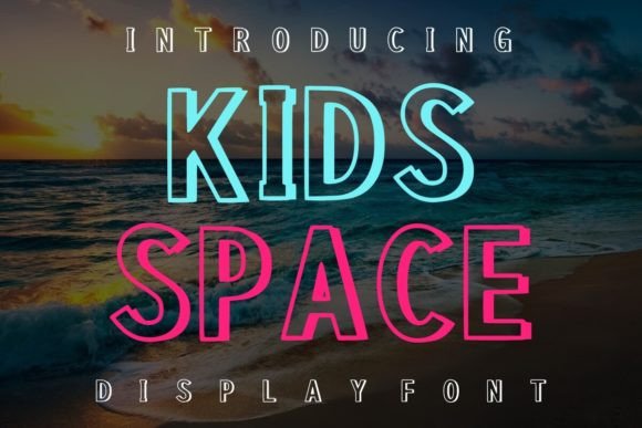 Kids Space Font: A Playful Display Typeface for Campaigns