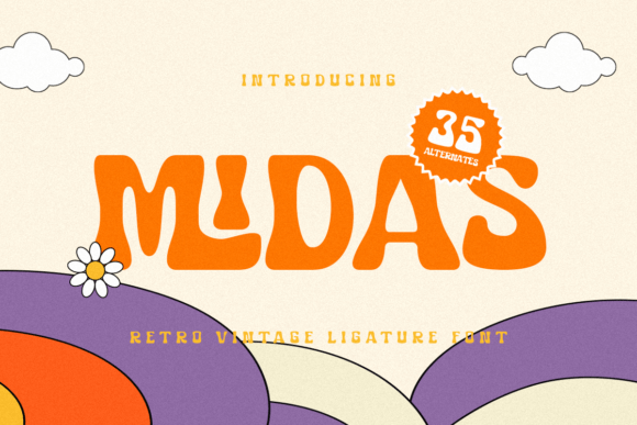 Midas Display Font for Vintage-Inspired Small Business Branding
