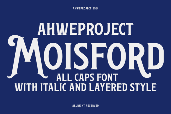 Moisford: A Handcrafted Display Font for Refined Branding