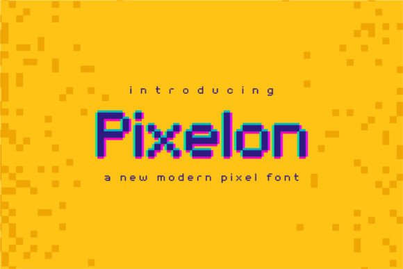 Pixelon: A Display Font for 8-Bit Branding and Retro Design