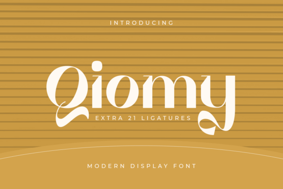 Qiomy: A Modern Display Font for Editorial Design and Content Branding
