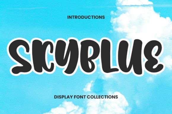 Skyblue Font: A Quirky Display Typeface for Cheerful Web Design