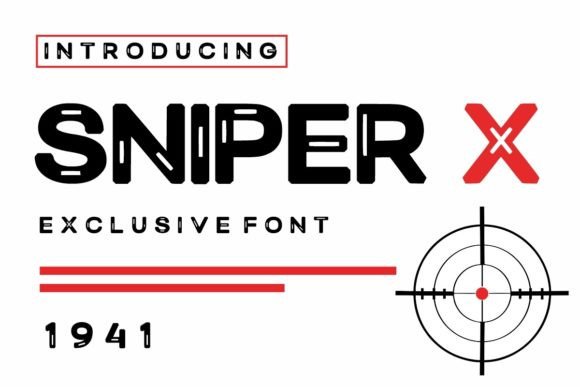 Sniper X: A Display Font for Bold Headlines and Brand Identity