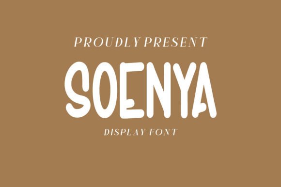 Soenya Display Font Review for Handmade Product Makers