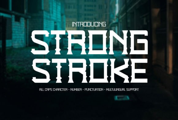 Strong Stroke Display Font for Handmade Product Branding