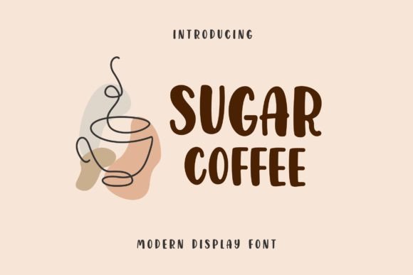Sugar Coffee Display Font for Handmade Products and Branding
