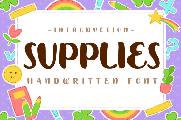 Supplies: A Handwritten Display Font for Editorial Warmth