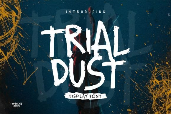Trial Dust Display Font for Polished Brand Websites