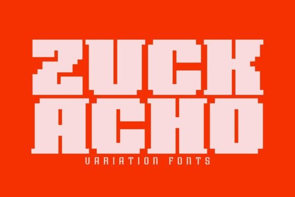 Zuck Acho: A Sweet Display Font for Editorial Design